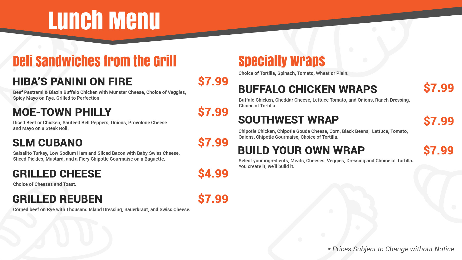 SLM – TV Menu – 5 (Logan Square)